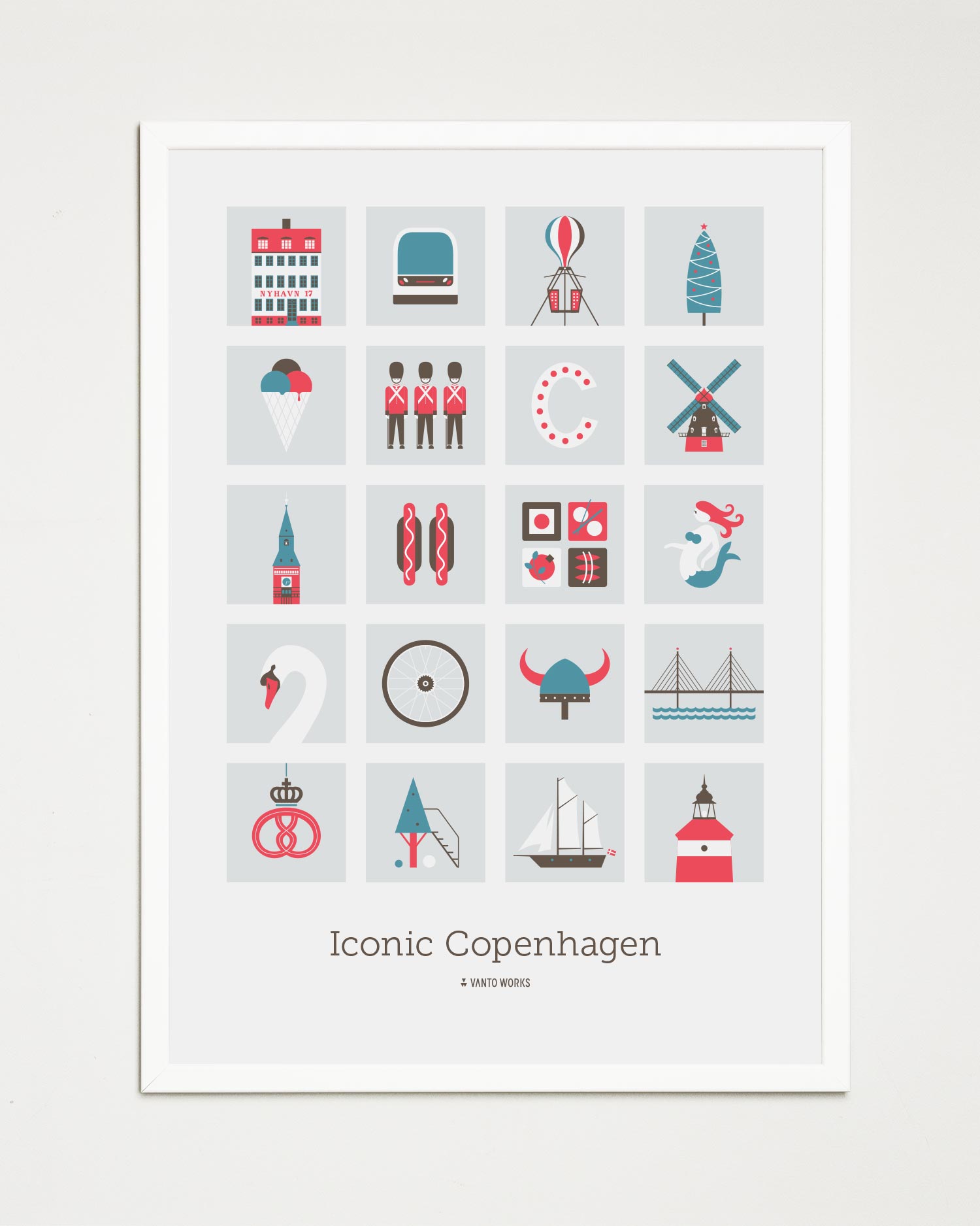 Iconic Copenhagen poster