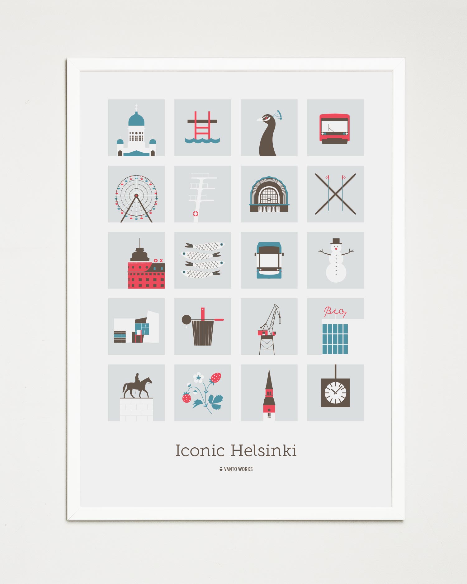 Iconic Helsinki poster