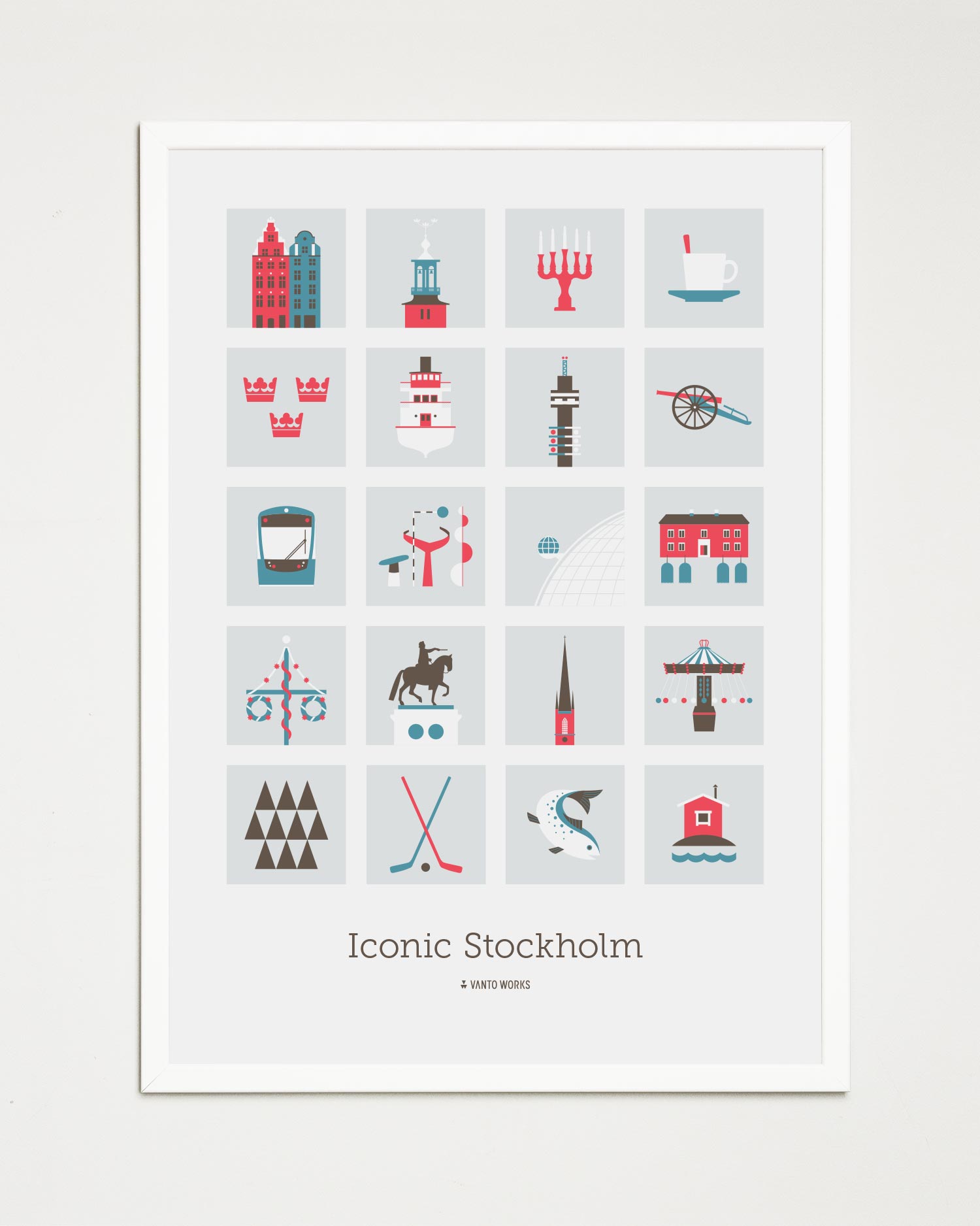 Iconic Stockholm poster